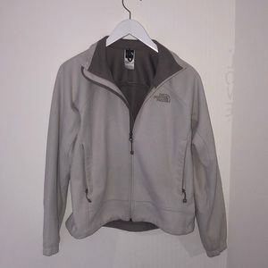 The North Face zip up jacket.
